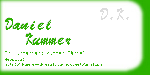 daniel kummer business card