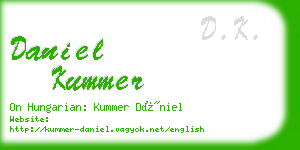 daniel kummer business card